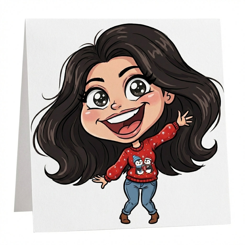 Personalizuota karikatūrinė stalo/vardo kortelė