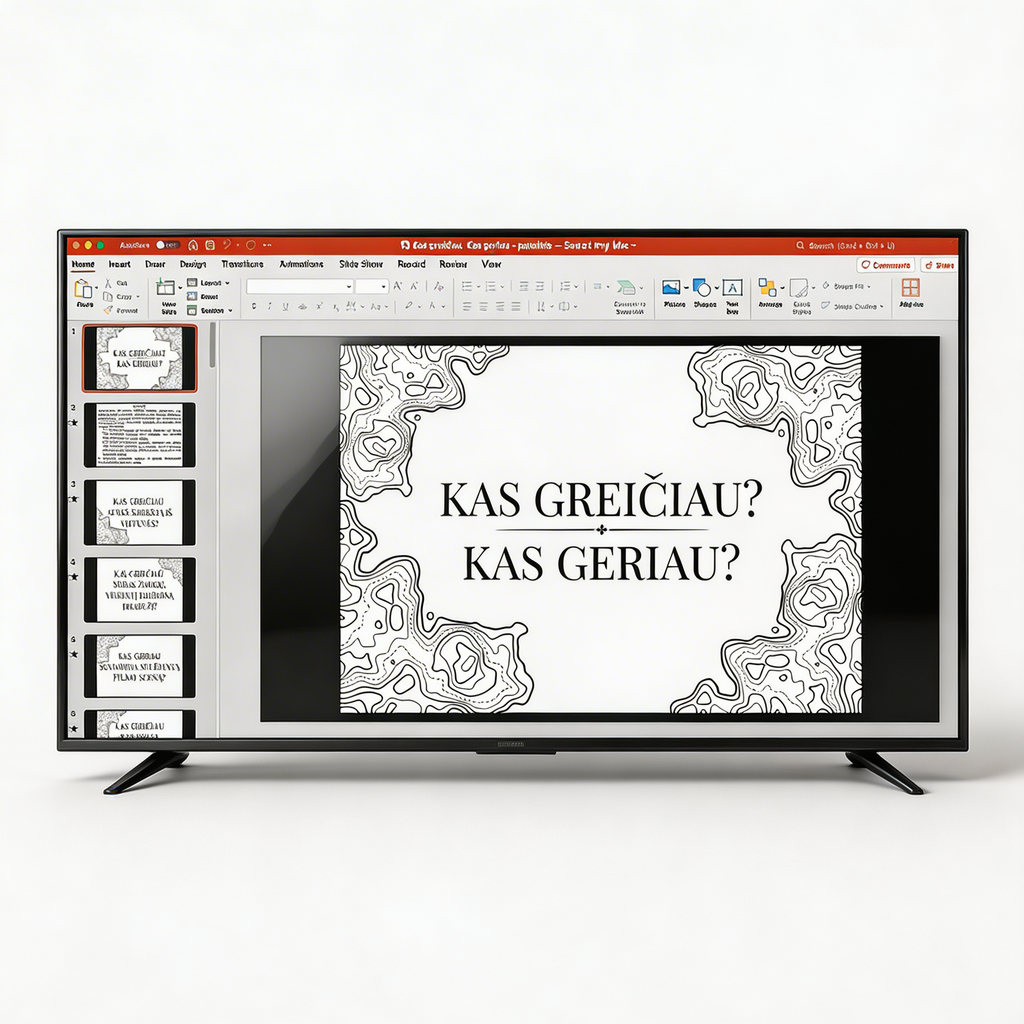 Kas greičiau? Kas geriau? (PowerPoint)